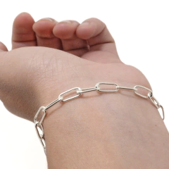 Pulsera Forcet Plata Sola - Adára Fábrica de Joyas