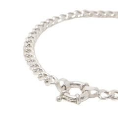 Pulsera Grumet Plata Sola en internet
