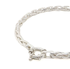 Pulsera Spiga Plata Sola - comprar online