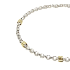 Pulsera Maciza Rolo 060 con Oro - Adára Fábrica de Joyas