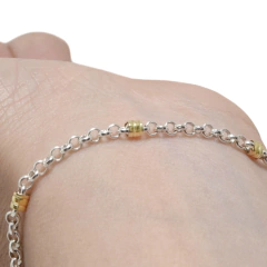 Pulsera Maciza Rolo 060 con Oro en internet