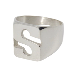 Anillo Inicial Grande solo Plata 925 en internet