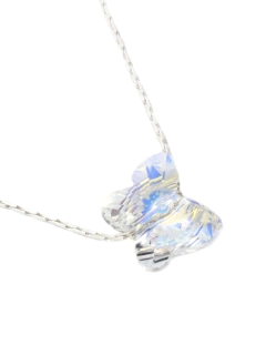Collar Macizo + Cristal Pasante Mariposa Grande en internet