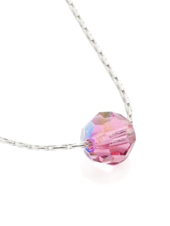 Collar Macizo + Cristal Pasante Esfera - Adára Fábrica de Joyas