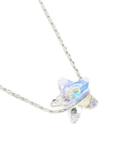 Collar Macizo + Cristal Pasante Estrella Grande - comprar online