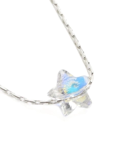 Collar Macizo + Cristal Pasante Estrella Chica - comprar online