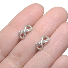 Aro Argollita Infinito con Piedra - comprar online