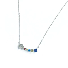 Gargantilla Italiana 15 - Estrella con Piedras Multicolor en internet