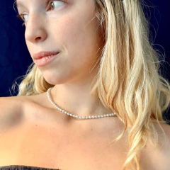 Combo: Collar + Pulsera Extensible Perla 4mm