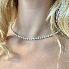 Combo: Collar + Pulsera Extensible Perla 4mm - comprar online