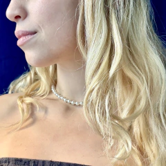 Combo: Collar + Pulsera Extensible Perla 6mm