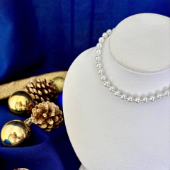 Combo: Collar + Pulsera Extensible Perla 6mm - Adára Fábrica de Joyas