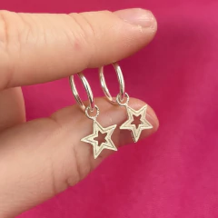 Aro Cubano con Dije Estrella Calada en internet