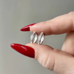 Aro Italiano 67 - Argollita con Piedras Simple - comprar online