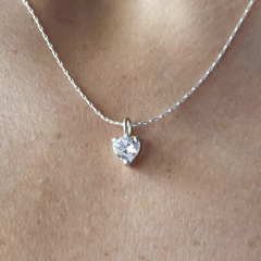D55 - Corazón Piedra Engarzada - comprar online