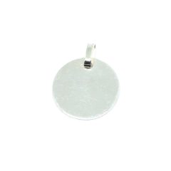 Medalla Circular Chica solo Plata