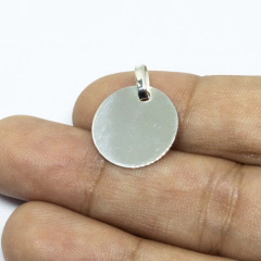 Medalla Circular Chica solo Plata - comprar online