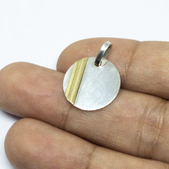 Medalla Circular Chica con Oro - comprar online