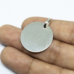Medalla Circular Grande solo Plata - comprar online