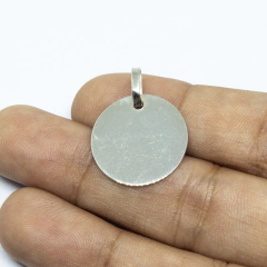 Medalla Circular Mediana solo Plata - Adára Fábrica de Joyas