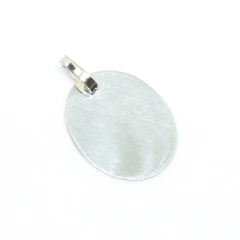 Medalla Ovalada Mediana solo Plata - tienda online