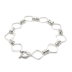 Pulsera Cuadrada con Argolla