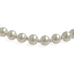 Imagen de Pulsera Extensible Perlas Blancas 6mm
