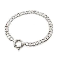Pulsera Doble Grumet Plata Sola - comprar online