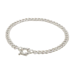 Pulsera Grumet Plata Sola
