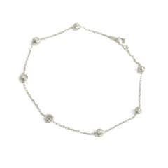 Pulsera Italiana 13 - 7 Bolitas Facetadas