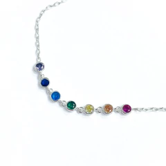 Pulsera Italiana 23 - Con Piedras Espejito Multicolor - comprar online