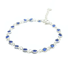 Pulsera Italiana 46 - Espejito Azul