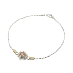 Pulsera Maciza c/Centro Hexágono