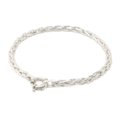 Pulsera Spiga Plata Sola