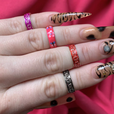 Combo: 4 Anillos Italianos Falange