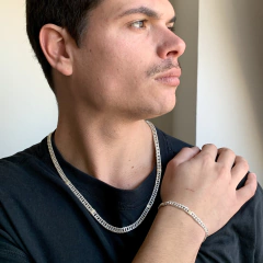 Combo: Collar + Pulsera Doble Grumet con Oro - comprar online