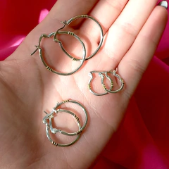 Combo: 3 Argollas con Oro