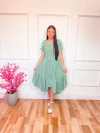 Vestido Larah - Verde Listrado - comprar online
