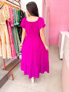 Vestido Monique - Fucsia - Lírios do Campo Store