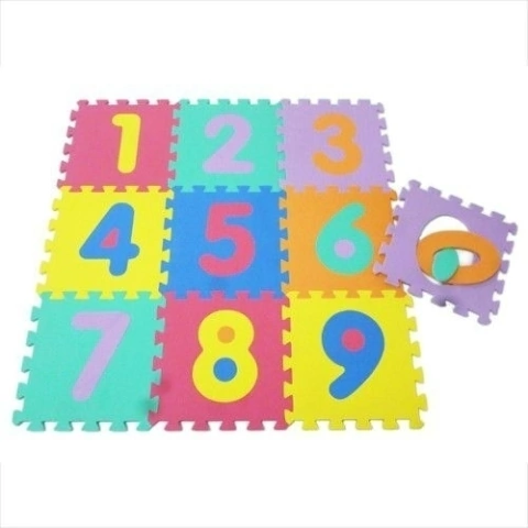 ALFOMBRA GOMA EVA NUMEROS/ 9 PIEZAS