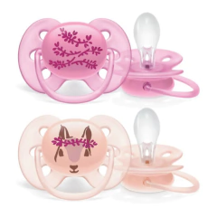 AVENT 223/04 CHUPETE ULTRASOFT DECORADO X2 (6-18M)