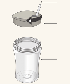 Vaso NUK Evolution Action Cup con sorbete flexible