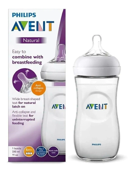 Mamadera Avent Natural 330ml anti cólico