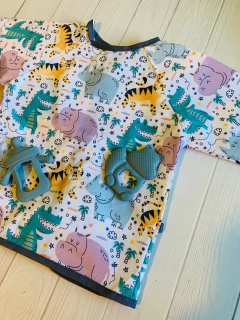 BABERO IMPERMEABLE SILVER CON ABROJO - Pekeños Gigantes