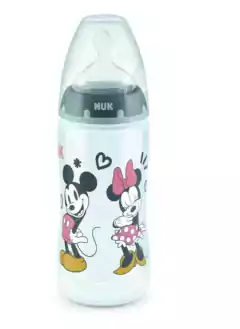 NUK MAMADERA FIRST CHOICE+ CON CONTROL DE TEMPERATURA DISNEY MICKEY MOUSE 300ML - comprar online