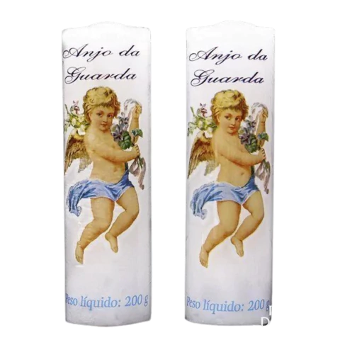 Vela Anjo da Guarda de 200 gramas.