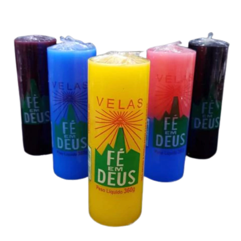 Vela de 7 dias. Fé em Deus 360 gramas