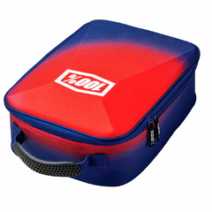 BOLSA PARA ÓCULOS CASE MOTOCROSS 100% GEO VERMELHA/AZUL