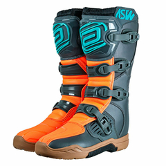 BOTA ASW ENDURO CINZA/LARANJA