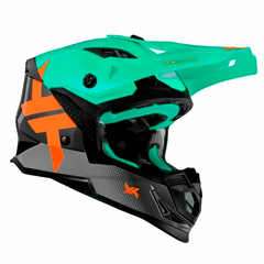CAPACETE MATTOS RACING ATOMIC ICON 2024 AQUA/VERDE